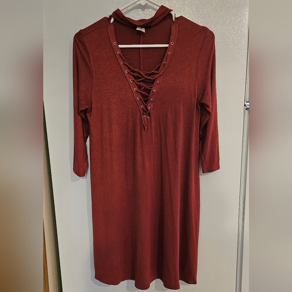 Forever 21 burnt orange dress